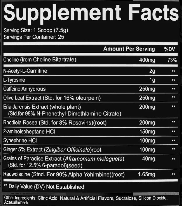 Condemned Labz Arsynist Burn Extreme Fat Burner